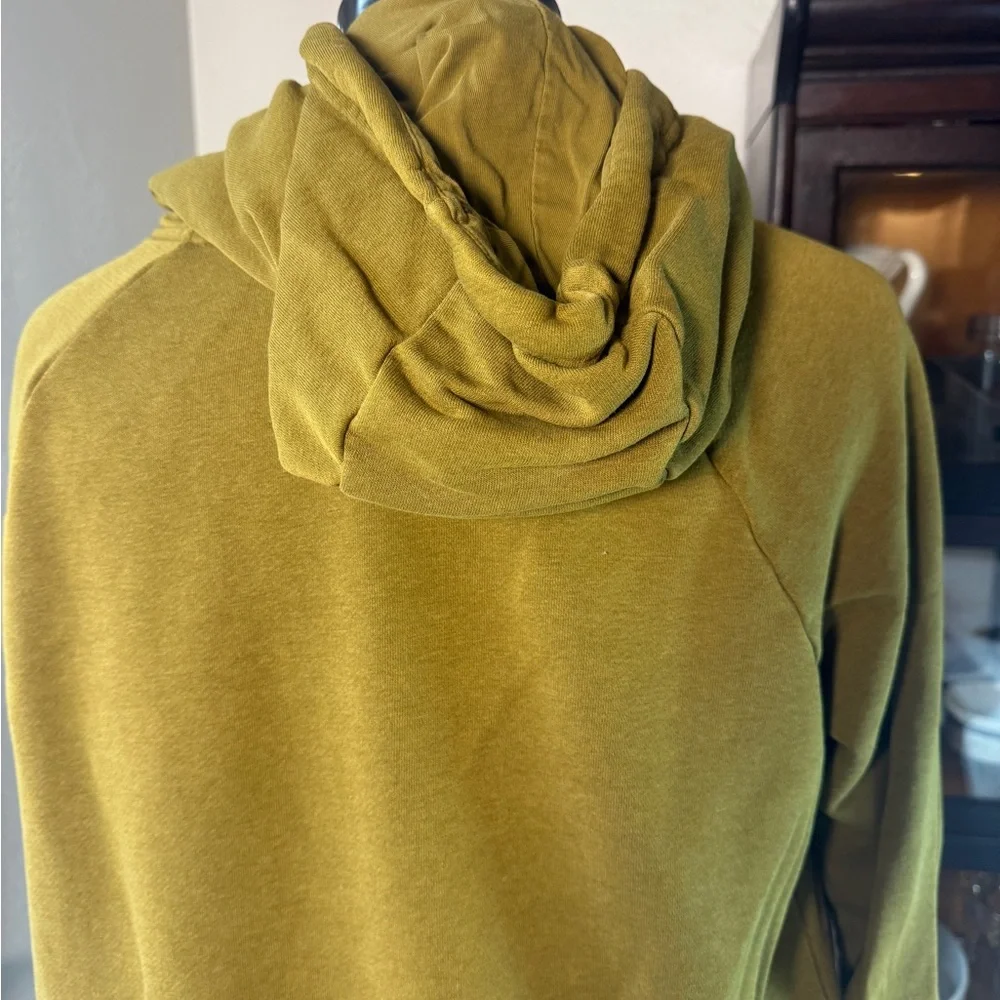 Nike Logo Olive Green Front Pocket Pullover Hoodie Sweatshirt Size M